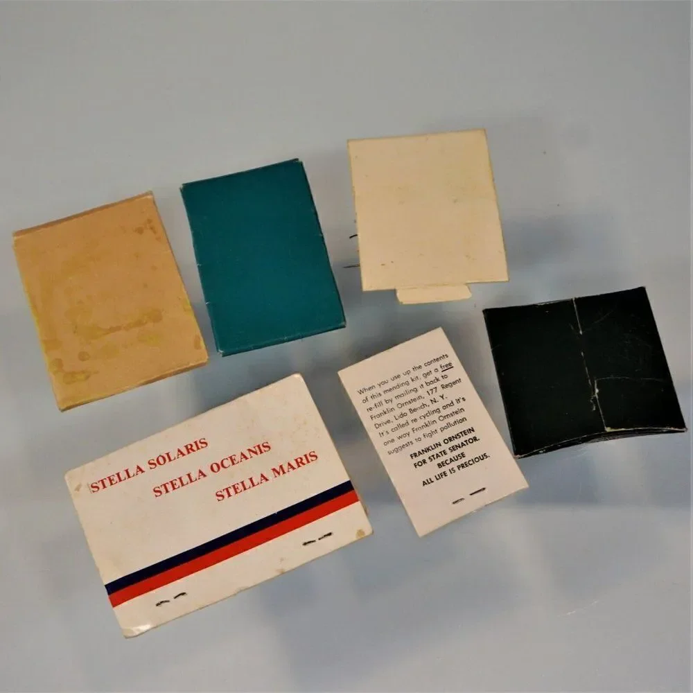 Vintage Advertising Matchbook Sewing Kits Travel Mending Kits Hotels Ocean Liner
